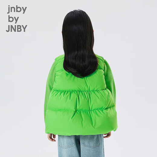 jnby by JNBY江南布衣童装秋冬女童轻薄羽绒马甲A型下摆羽绒服儿童1N9C13601 338荧光绿（批次1） 140 cm