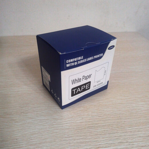 Las pegatinas generales son adecuadas para la máquina de etiqueta térmica hermano QL-700 800 1050 Pegatizas de impresora de código de barras DK-22205 Cinta DK-22205 Fondo blanco letra negra 62 mm*30.48m
