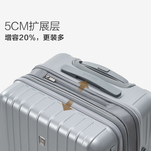 Hermes suitcase 20-inch men's small trolley suitcase women's suitcase password box aircraft boarding box space silver