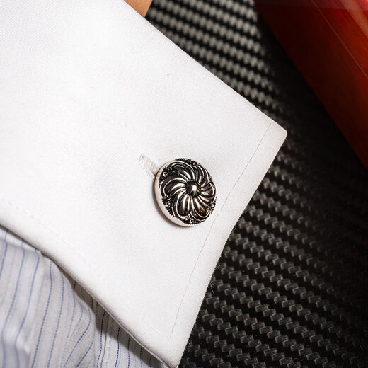 KFLK shirt cuff links men's sleeves stud shirt buttons business gifts retro aristocratic French cuff buttons lettering custom gold