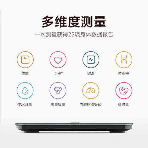 米家（MIJIA）小米智能体脂秤S400 Pro TFT彩屏交互双接电子秤体重管理 高精准25项身体数据平衡测试 塑形减脂