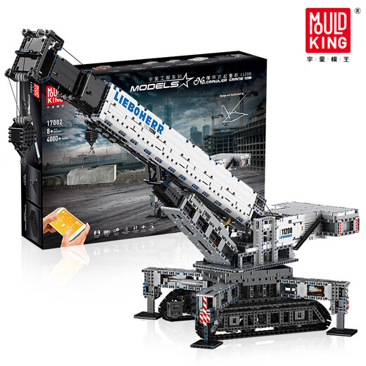 Yuxing Model King Form King King kompatibel mit Lego Crane Fernbedienung Hingebbar Crawler Crane Large Block Assembly Model Kinderspielzeug Boy 17060