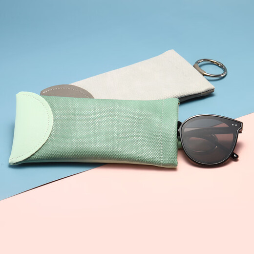 Hacknesselspiegel Box Personalisierte Schlangenmuster Bullet-Mund Leder Sonnenbrille Modische LesebLäsertasche Beutel Grau + Gläsertuch + Reinigungsflüssigkeit