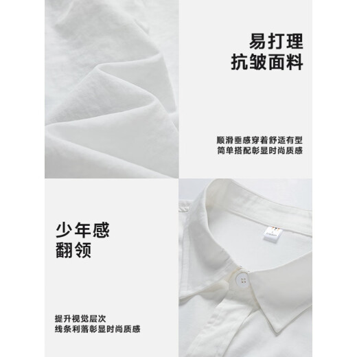 Camisa literaria de color sólido japonés de homlean Manura de manga larga de primavera y manga larga de verano