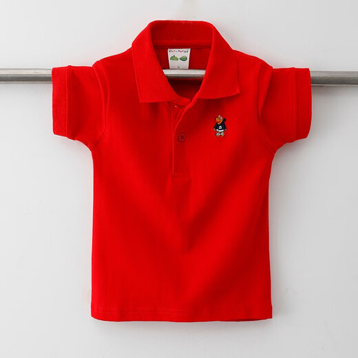Camiseta para niños Camisa de solapa de verano de manga corta Polo de la solapa de verano Ropa para niños 2024 Nuevo estilo de collar gris de media manga para niños de tamaño mediano de tamaño mediano (684) 150