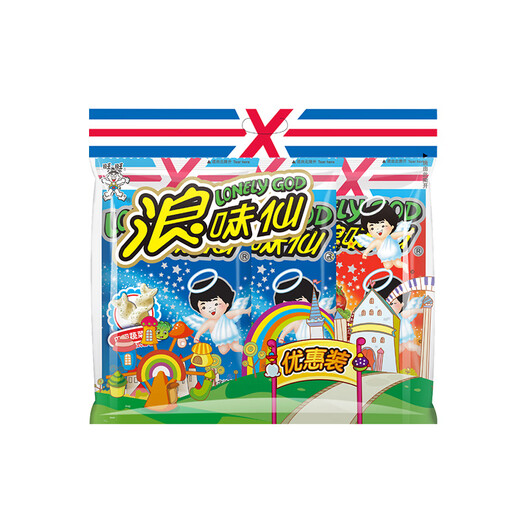 Want Want Langweixian Garden Vegetable Flavor*2+Tomato Flavor*1 70g*3 Discount Pack Snack Puffed Snack Food
