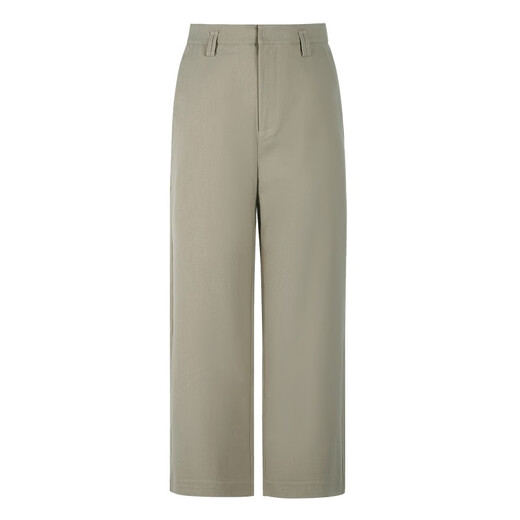 THE SEA LIFE Ou Hai Yisheng High-waisted straight-leg pants 24 years of autumn and winter high-elastic temperament tea-color trousers 12128 brown S
