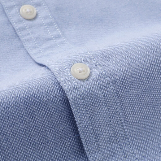 Romon Oxford Shirt à manches à manches courtes Men de nouveau Men Men Men's Men's Men's Moyen-Agents et Young Summer Fashion Fashion Slim Shirt Men Light Blue 41