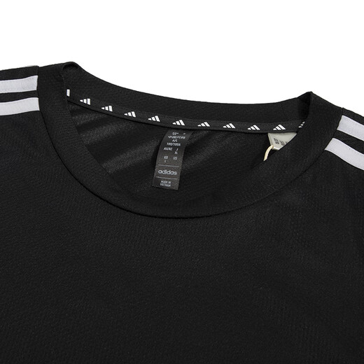 阿迪达斯 （adidas）男子速干健身运动套装 跑步训练服篮足球服短袖T恤透气短裤两件套 IB8150+JE6436/三条纹款 M/175