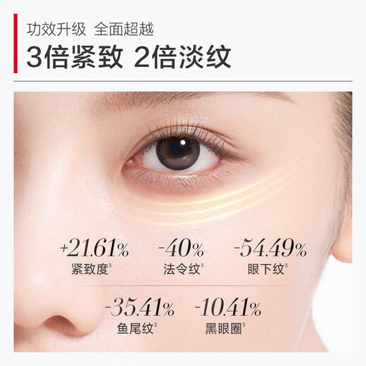丸美金熨斗眼霜2.0 多重玻尿酸眼霜5g淡化细纹黑眼圈
