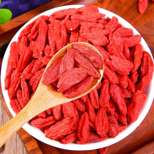 Beijing Tongrentang authentic Ningxia wolfberry Chinese medicinal materials wolfberry selection sulfur-free and free-washed large pellet wolfberry [2 cans][big fruit] 500g of special large pellets