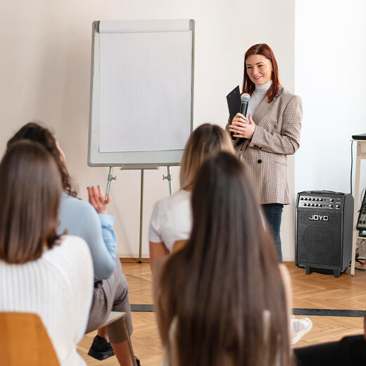 JOYO JPA866 outdoor 100-watt high-power guitar speaker lecture street playing and singing square dance drawbar speaker JPA-866 black 100W drawbar speaker