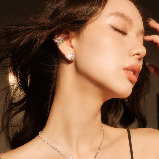 Abyb charming gift box, earrings, simple temperament, butterfly light luxury niche exquisite earrings, birthday gift for girlfriend, earrings, exclusive gift box