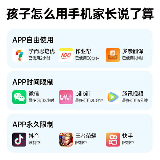 多亲（QIN）F22 防沉迷学生手机可微信 儿童小学初中高中大学生戒网瘾 4G全网通智能触屏按键机 2+16g铁灰色