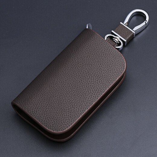 Dongfeng 5008 Peugeot 408 key cover 308 new 508 logo 3008 genuine leather 4008 button 2008 car 301 pack key cover Peugeot - imported cowhide [black]