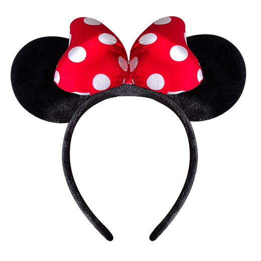 MOYAN Internet celebrity amusement park cartoon Mickey headband holiday party funny non-slip face wash plush headband hair accessory Mickey (Bandian) A28-106