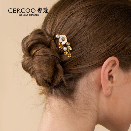 Cercoo retro tribute series U-shaped hairpin for women with upturned hair, hair comb, retro-style elegant hair accessories