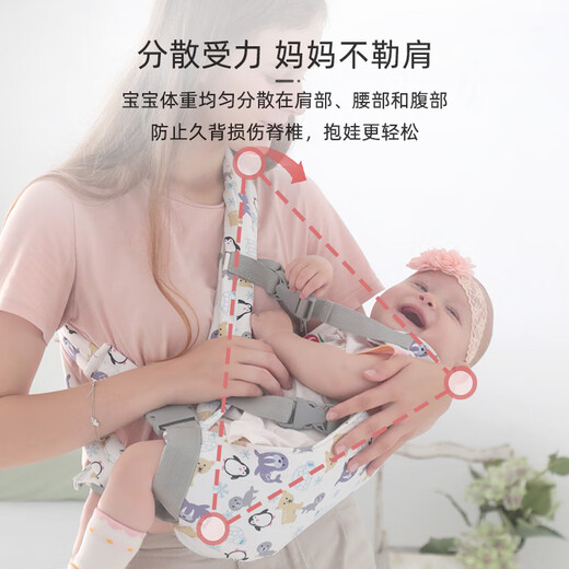 9i9 baby strap waist stool hugs the baby in front and back dual-purpose newborn multi-functional baby out for four seasons A76