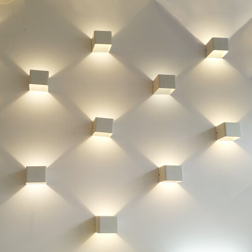 Yichen customized LED aluminum wall lamp Hanting 7 Days Hotel bedside lamp living room TV wall corridor aisle stairwell bedroom white 53CM warm light 18W