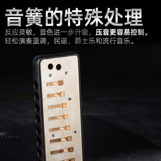 嘉德瑞JDR布鲁斯蓝调十孔口琴paddy音阶C调NinJa忍者初学者成人演奏级