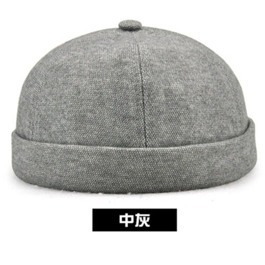 Fun Landlord Hat Men's Spring and Autumn Melon Skin Hat Men's Landlord Hat Women's Trendy Brand Middle-aged and Elderly Retro Hip-Hop Noble Flip-Flip Yuppie Hat Watermelon Hat 15831 Dark Blue Can Adjust (56-60CM)