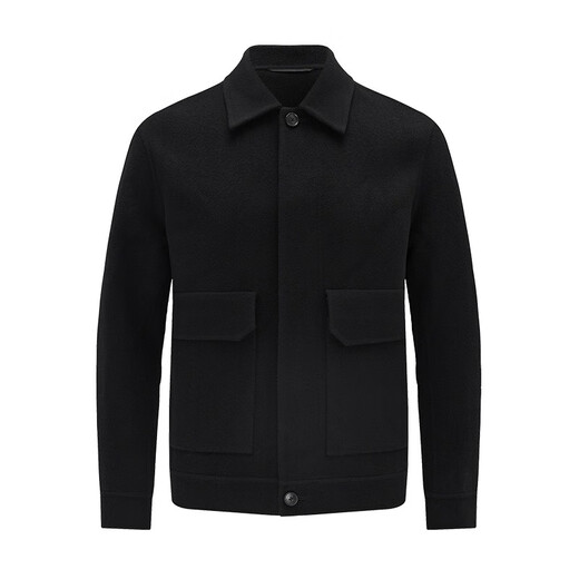 Navigare Italian small sailboat woolen coat men autumn and winter pure wool warm jacket jacket short casual jacket men dark night 2XL /54
