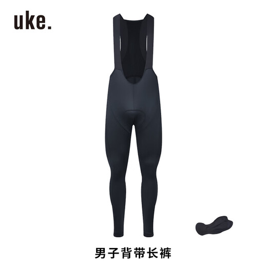 
UKE men's strap riding pants, close-fitting, fast-drying, breathable outdoor, cycling overalls, strap pants, B001 2XL