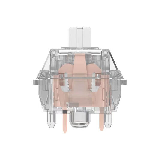 皎月轴全透明PC段落线性轴RGB热插拔客制化机械键盘DIY轴体 线性轴 90颗皎月轴罐装