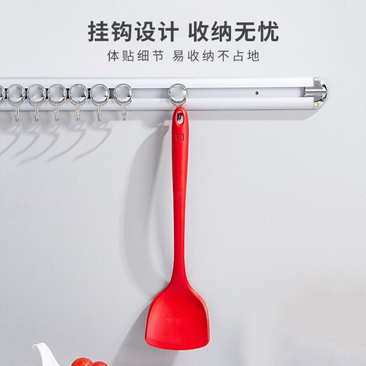 Zwilling (ZWILLING) silicone spatula kitchen cooking spatula frying pan frying pan non-stick special spatula high temperature resistant kitchen utensils spatula large + small silicone spatula 2-piece set