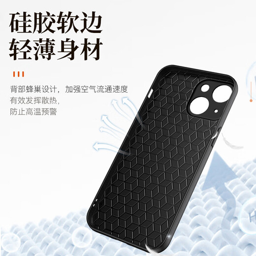 mlnew 苹果iPhone13Mini镜头全包手机壳苹果13mini保护壳小羊皮手机套A2629防摔保护套防滑 【琥珀棕】配全屏高清钢化膜