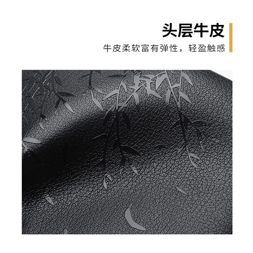 Scarecrow men's wallet short top layer cowhide leather two fold wallet wallet wallet silver bag change card bag Father's Day gift for dad