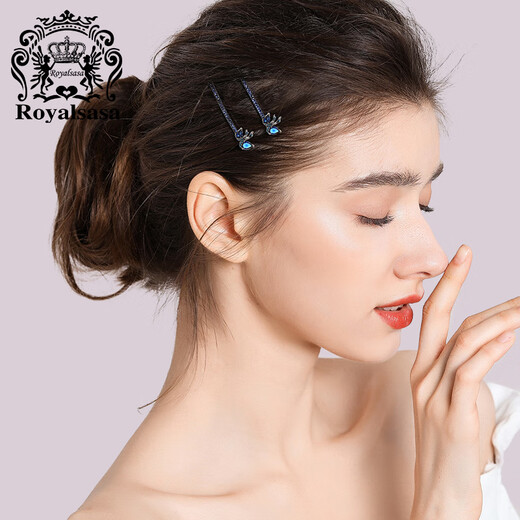 Royal sasa royal salsa hairpin hair accessories one-word clip side clip swan side clip bangs clip double clip hairpin headband top clip