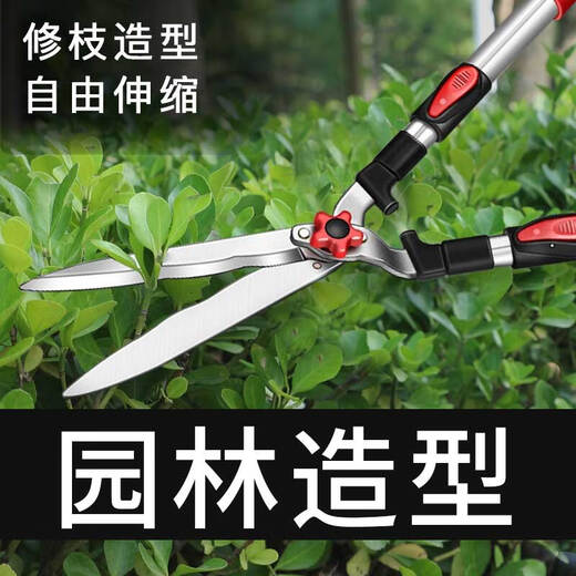 Gardening scissors, garden flower shears, pruning shears, special hedge shears for lawn trimming, powerful trimming of branches ZP9, orange flat tube