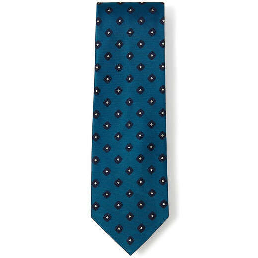 CAMICISSIMA mulberry silk with tie blue background blue yellow jacquard men's business casual versatile blue background blue yellow