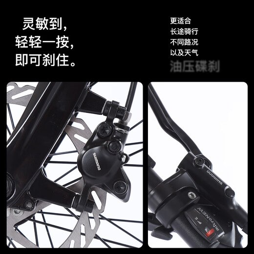 Philips (PHILLIPS) Benjamin series long-distance travel adult variable speed urban off-road mountain shock absorbing gravel road bike snow ridge spruce oil disc 700C (85% installation version) 27 speed