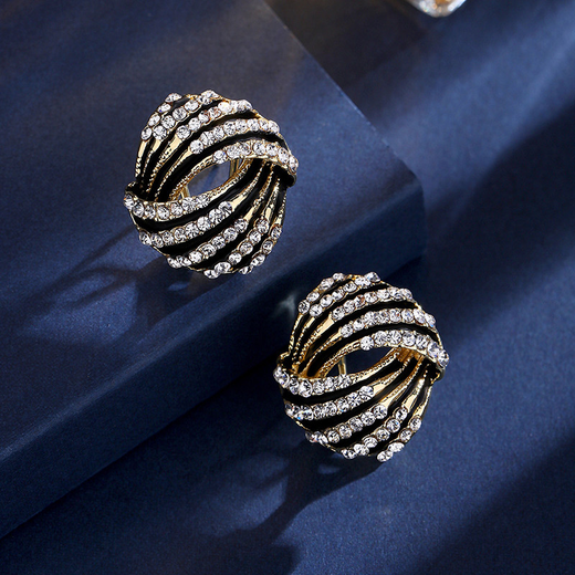 Idel earrings, feminine earrings, Korean earrings, new trendy personalized earrings, internet celebrity earrings, birthday gift for girlfriend, round pattern earrings E0017