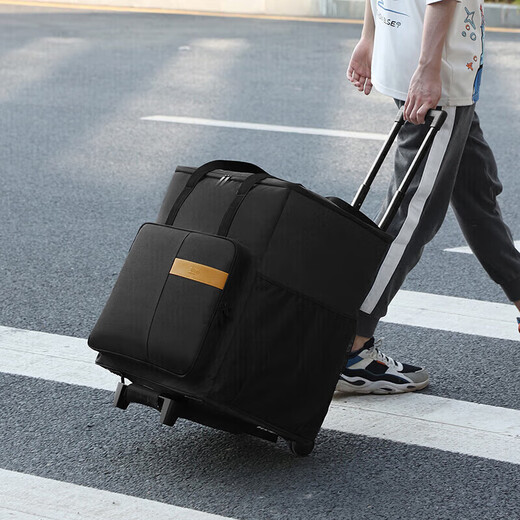 BUBM desktop computer bag host bag GeekPro/Lingyue e-sports gaming chassis 27-inch monitor keyboard and mouse preparation peripheral storage box Removable universal wheel pull rod model