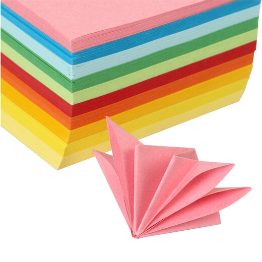 Tianzhang (TANGO) Handmade origami DIY colored paper 65*65mm/Children's student handmade paper cutting little star thousand paper crane kindergarten early education supplies Spring Festival origami 400 sheets/10 colors 70g