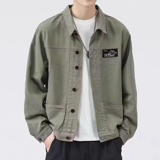 Vancl (Vancl) [Empfohlen von Lei Jun] Jacke für Herren Frühling und Herbst 2024 Neues Hemd Revers Herbst Herren Work Jacket Frühherbst-Kleid Top [Aktualisierte Version] K12806 Khaki 3xl [vorgeschlagen 155-168 Jin [Jin Equals Equals Grecher]]]
