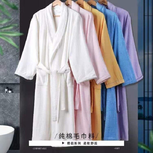 Bebedog Pure Cotton Bath Horobe, осенняя и зимняя мужская и женская ночная рубашка Материал Отель Hotel Bantage's Bath Horobe Удобная пижама домашняя одежда домашняя одежда чистое хлопок