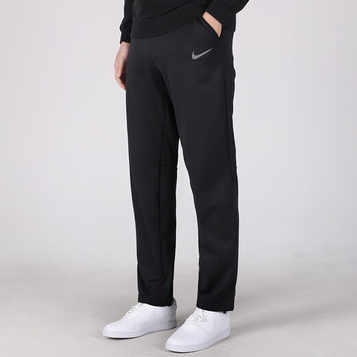 Nike (NIKE) official online store men's pants autumn and winter new velvet warm sports pants running trousers casual loose knitted sweatpants 932254-010/straight M 170/76