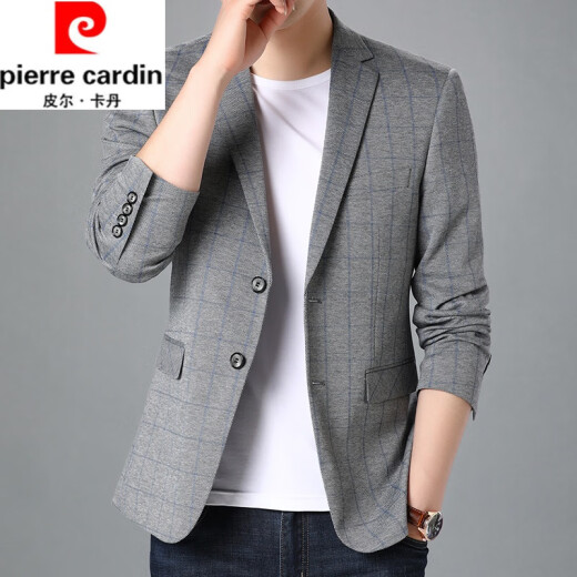 Pier Cardin High-End-Casual Blazer für Männer im Frühjahr und Herbst Dünn Business Formal koreanischer Anzug Herren Penis Top 8075 Grau 175