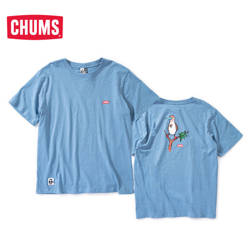 CHUMS洽洽鸟潮流户外春夏男款印花短袖T恤CH01-1695 白色W022 M