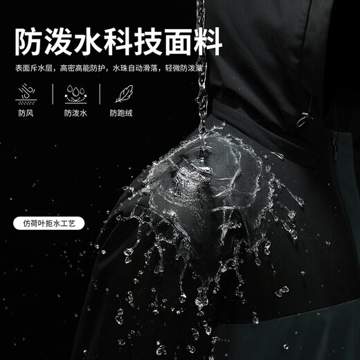 Dances with Wolves Silver Fox Velvet Lined Jacket Men's Autumn and Winter Three-Proof Outdoor Warm Men's Jacket Gray Green XL