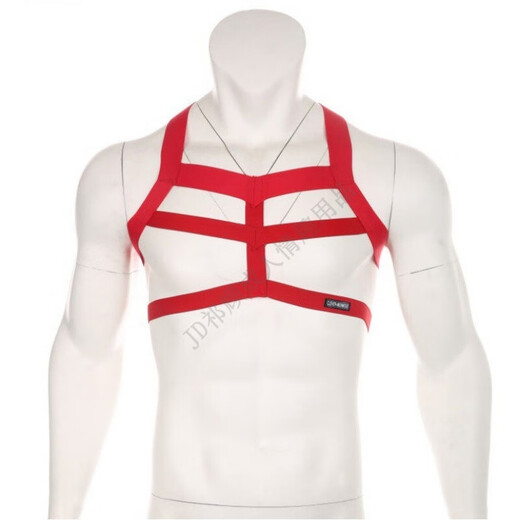 Long Night Men's Erotic Underwear Underwear Thong Set Nightclub Prince Bondage Strap One-piece Bodysuit 229 Black Breast Revealing Strap Confidential Shipping