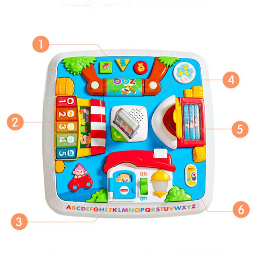 Fisher-Price early education educational toys role-playing game table bilingual toy table-Zhiwan baby learning table DWN37