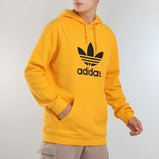 Adidas new Clover men's sweatshirt summer sportswear casual comfortable hooded pullover GD9923 GD9923/yellow/regular classic style XS XS/42