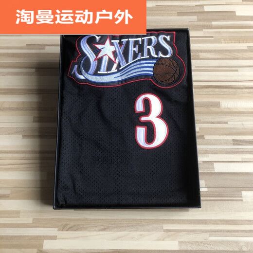 Ayubo Mixed Embroidery Edition 76ers № 3 Allen Iverson Jersey Nuggets Retro Embroidery Baskelath Basketball Униформа для мужчин и женских жилетов 76ers № 3 Iverson Classic White Mixed Embroidery s