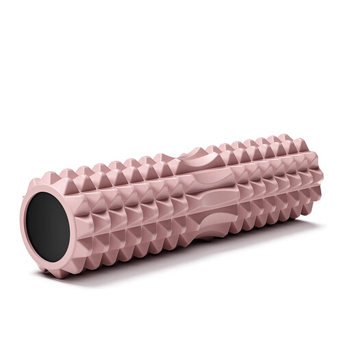 Ledomoda Yoga-Säulenschaum-Roller-Wolf-Zähne Massage Stick Solid Fitness Equipment Männer und Frauen Muskelentspannung Roller Massage Langya Stick 34cm-hollow Crescent Blau
