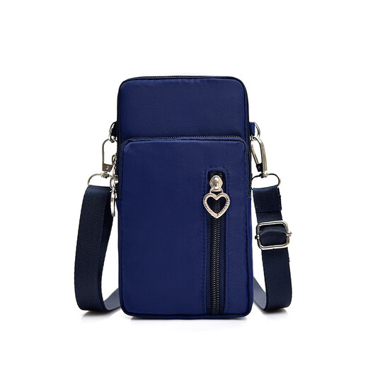 Ji Luosen portable mobile phone bag hand mini multi-layer crossbody bag hanging bag key arm bag hanging outdoor bag backpack purple (large size)